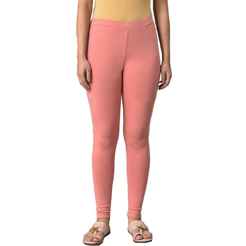 W For Woman Light Orange Cotton Jersey Tights_23Few60105-219146_S_Ws