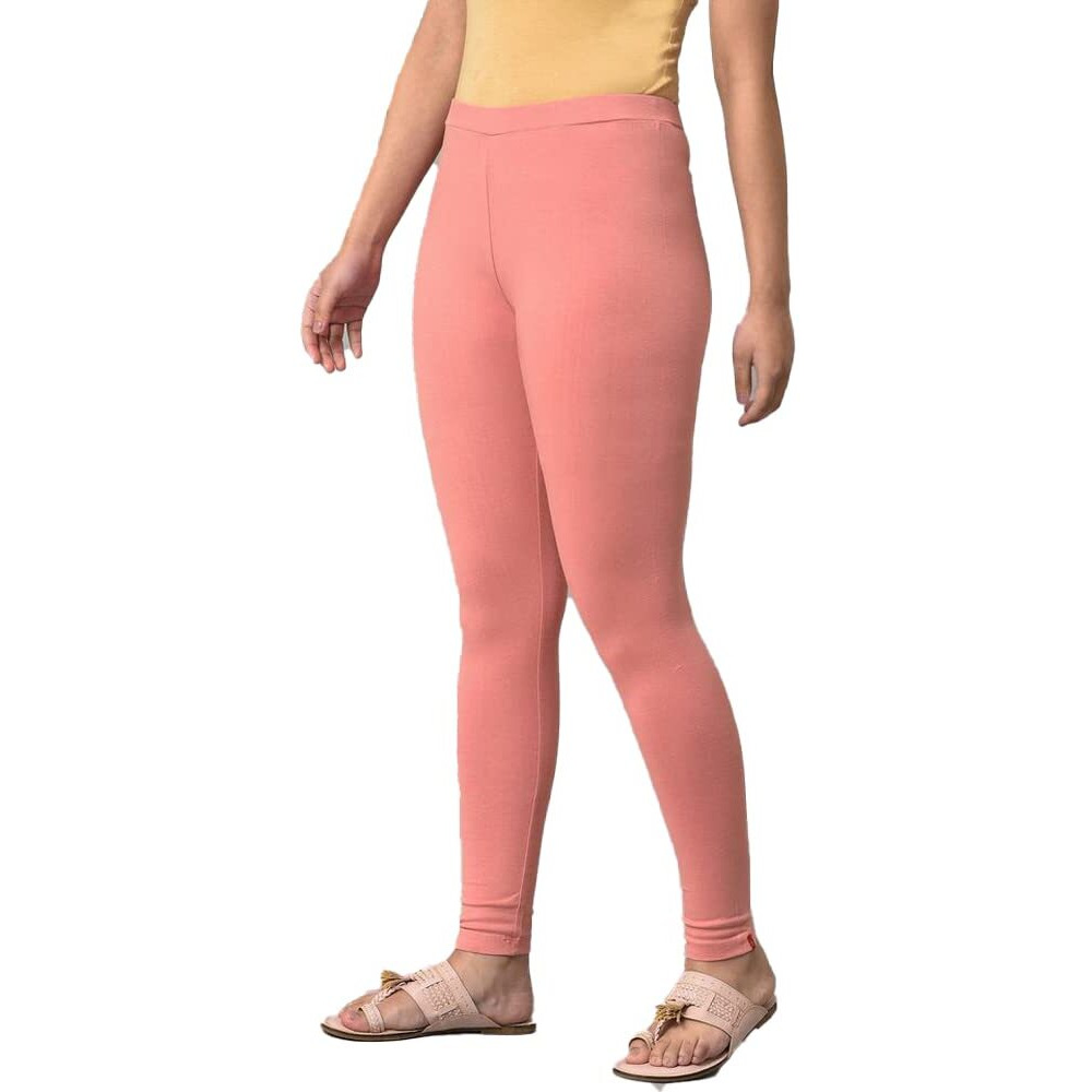 W For Woman Light Orange Cotton Jersey Tights_23Few60105-219146_S_Ws