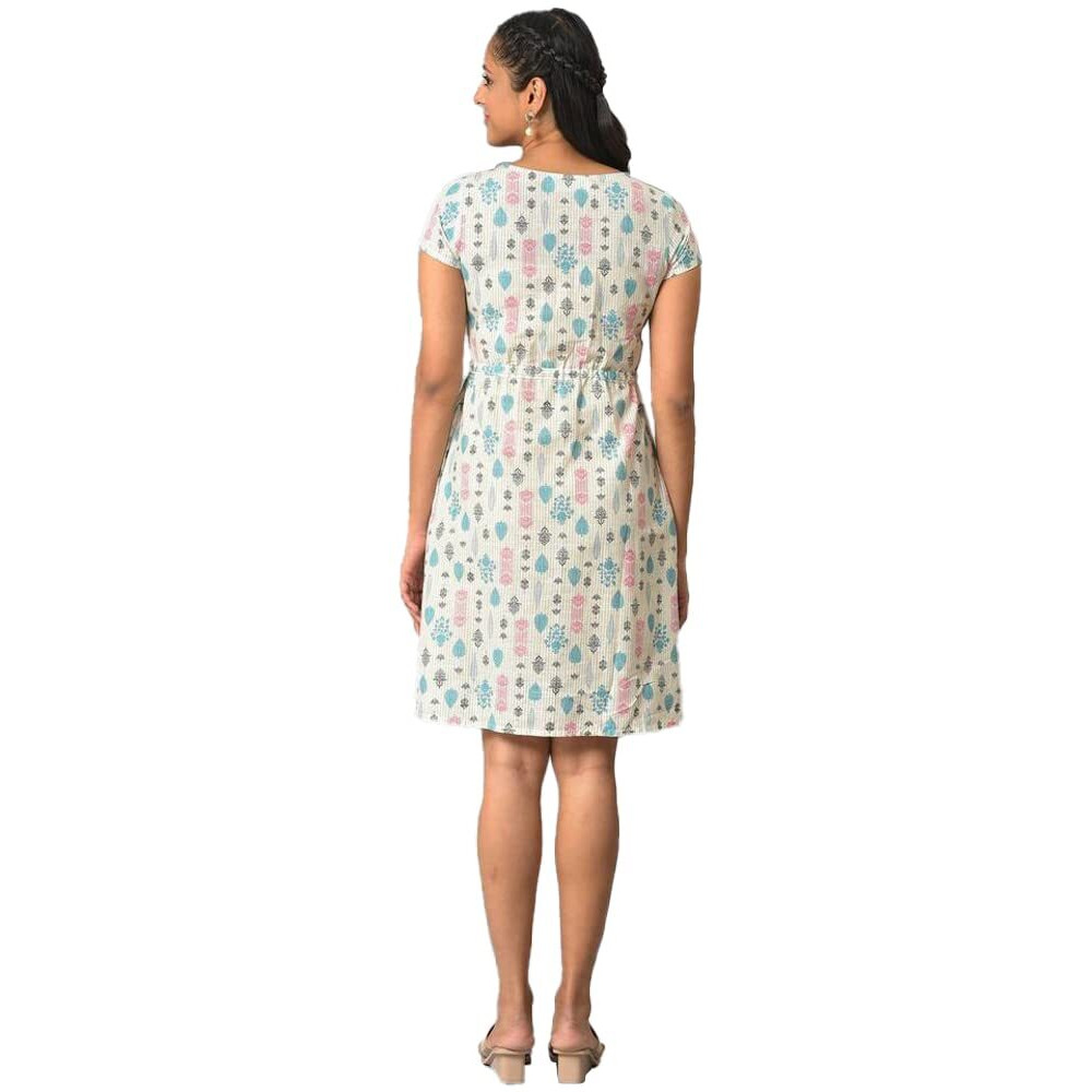 Aurelia Women's Cotton A-Line Midi Dress (23Fea13889-506833_White