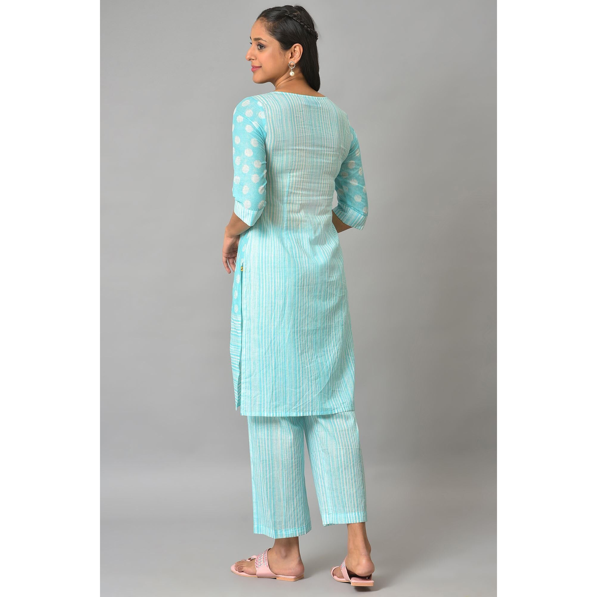 Aurelia Women's Cotton Clothing Set (23Feas13917-506835_Blue