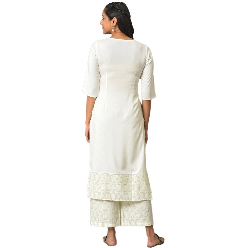 Aurelia Green Floral Printed Cotton Kurta And Trousers Set For Women