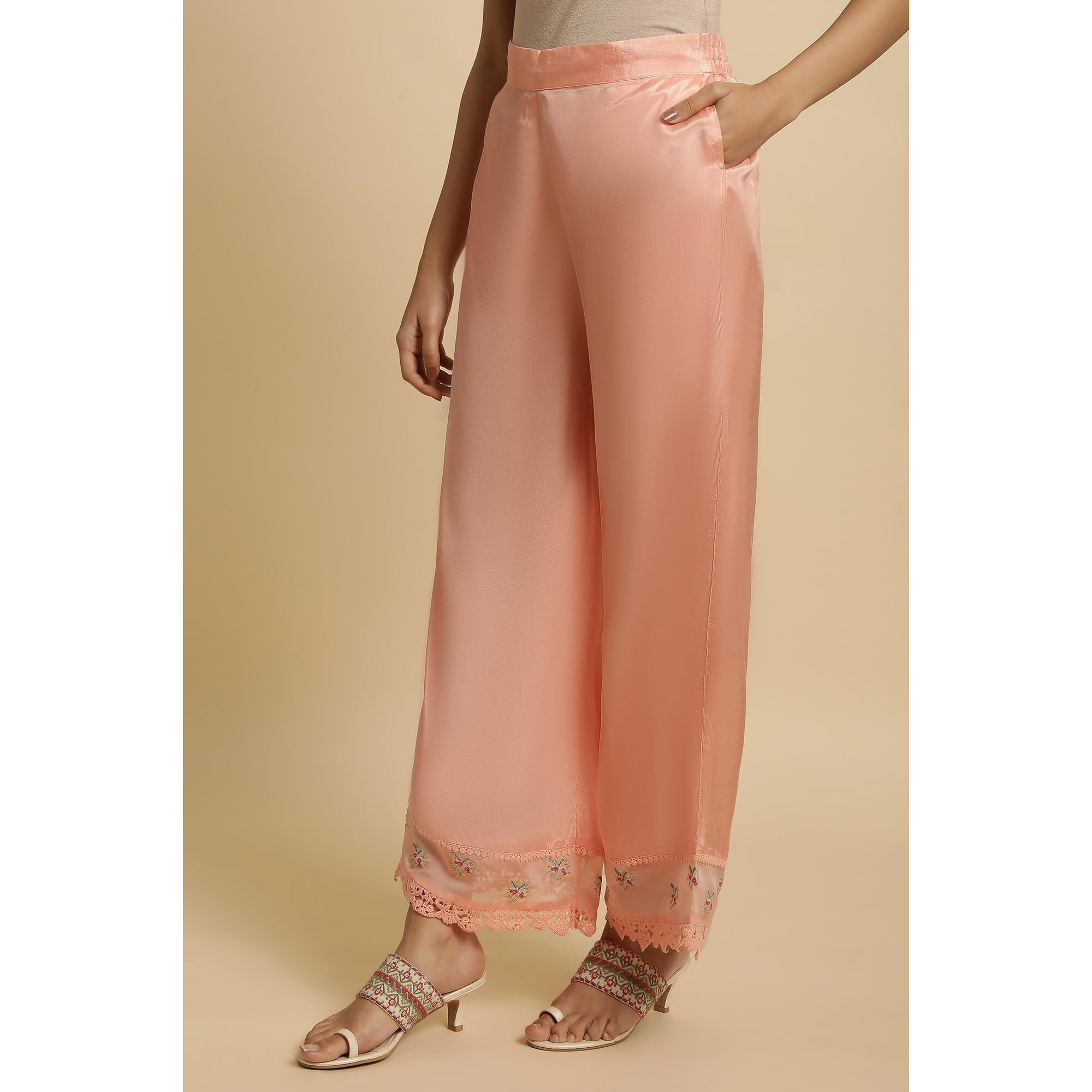 W Strechable Parallel Pants For Women | Trousers For Women | W For Woman