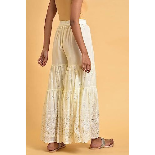 W Pure Cotton Strechable Sharara For Women | Pure Cotton Sharara For Women | W For Woman