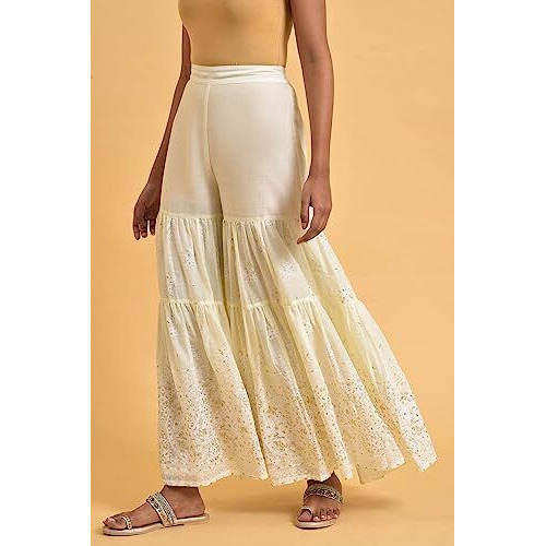 W Pure Cotton Strechable Sharara For Women | Pure Cotton Sharara For Women | W For Woman