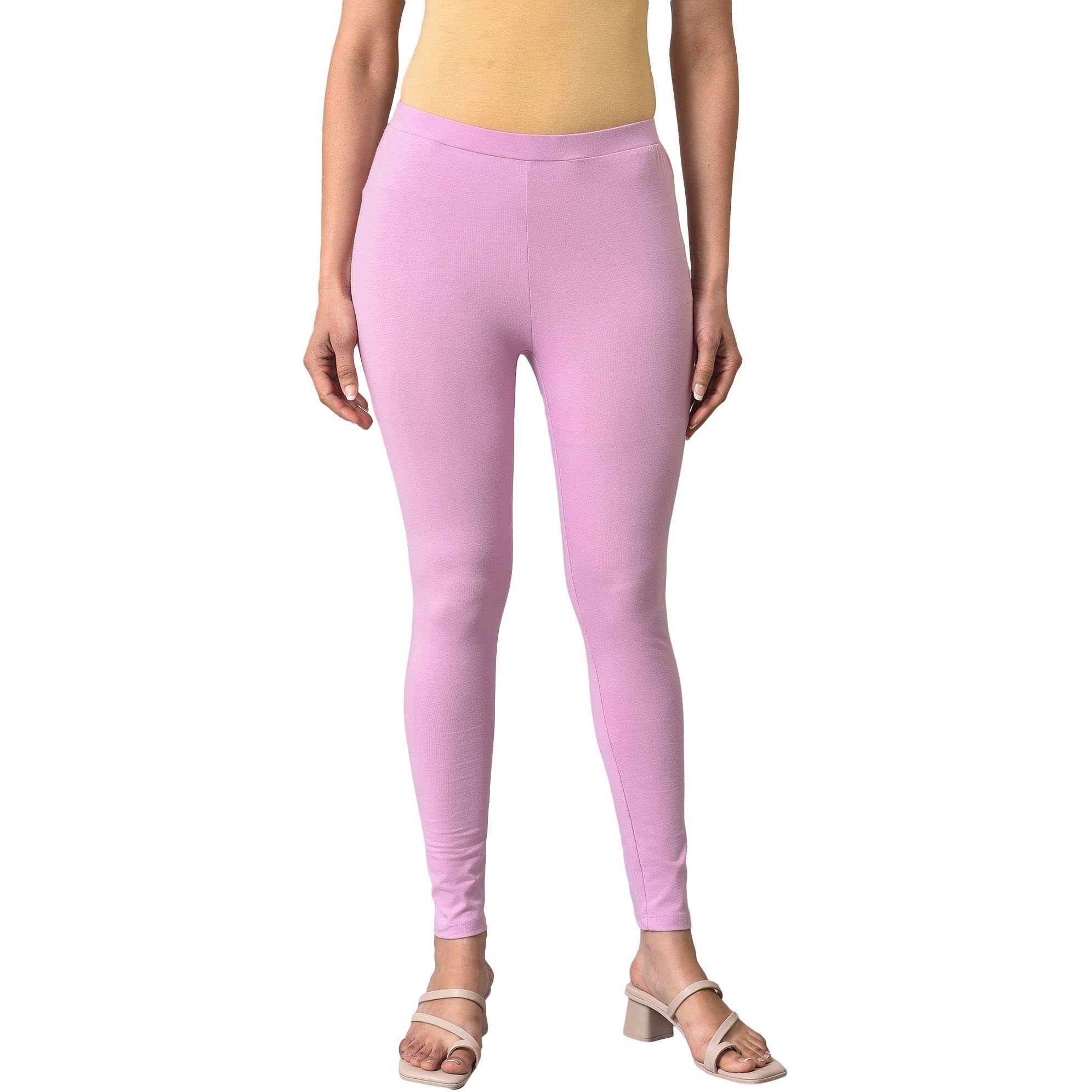 W For Woman Purple Cotton Jersey Tights_23Few60105-218841_L_Wl