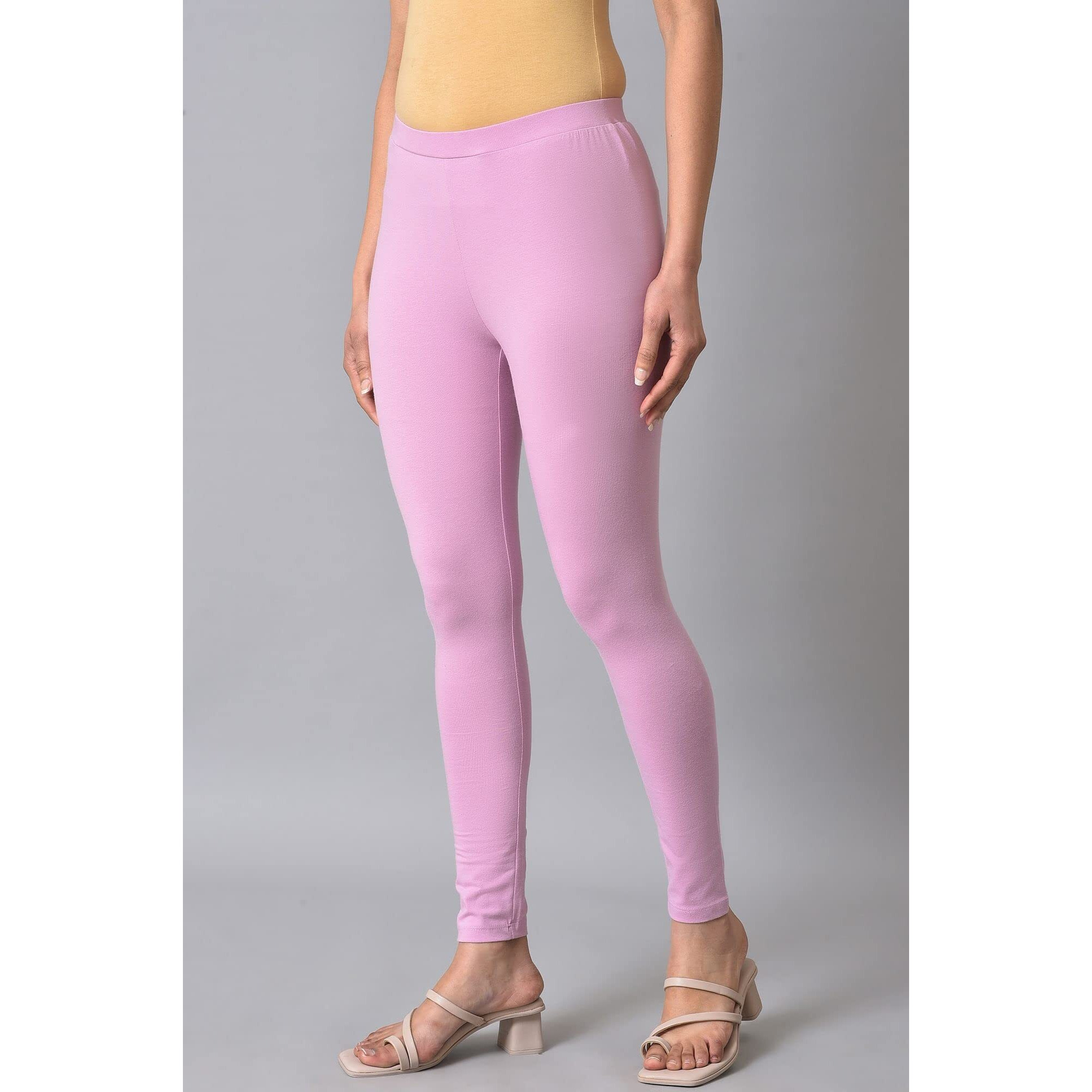 W For Woman Purple Cotton Jersey Tights_23Few60105-218841_L_Wl