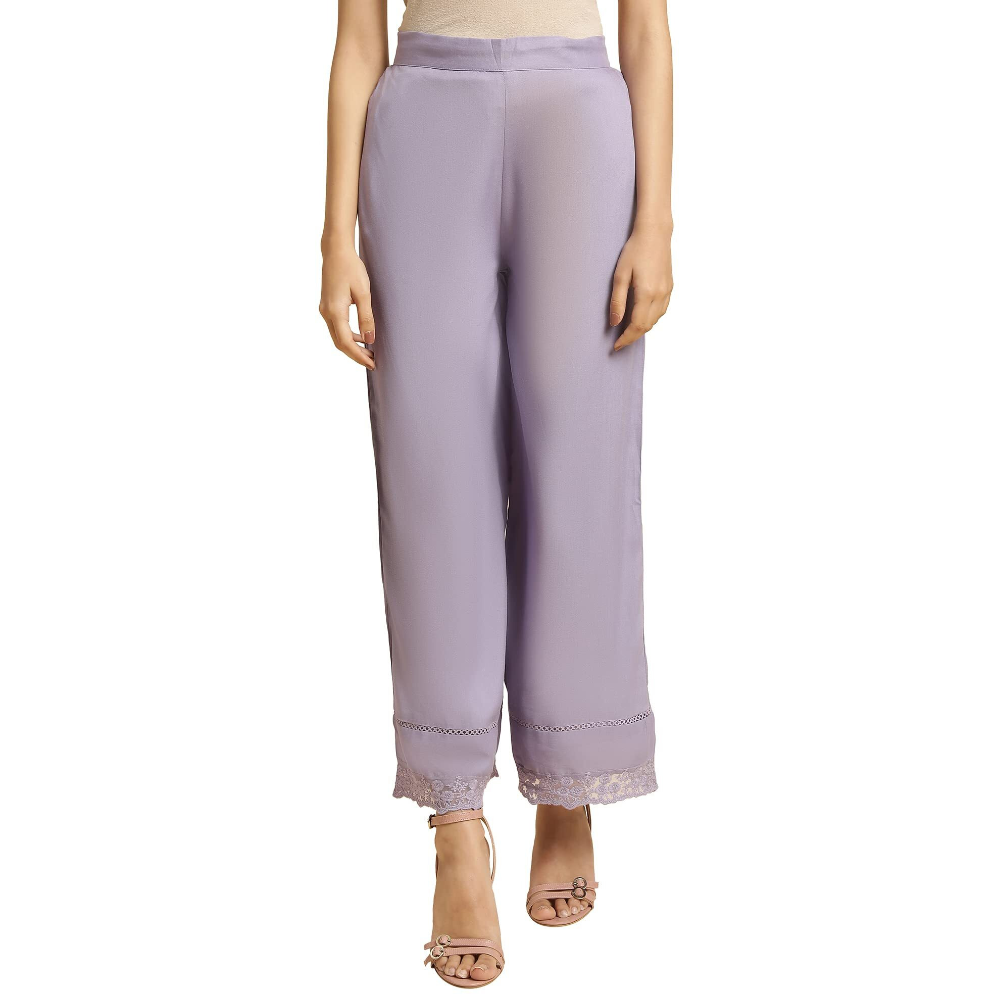 W Strechable Parallel Pants For Women | Trousers For Women | W For Woman