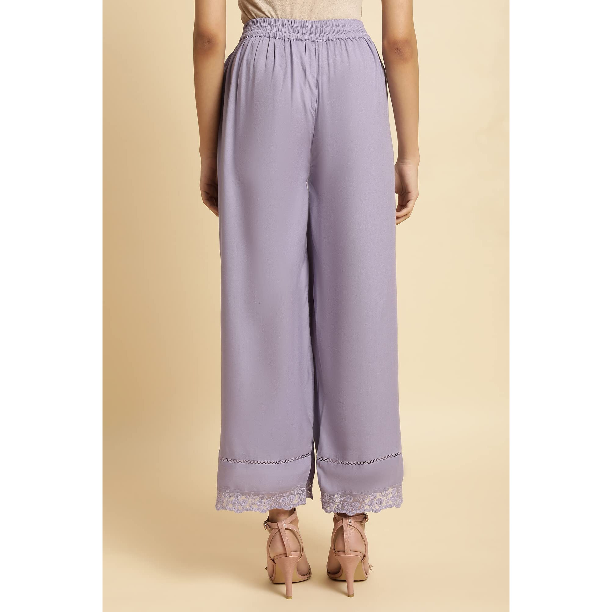 W Strechable Parallel Pants For Women | Trousers For Women | W For Woman