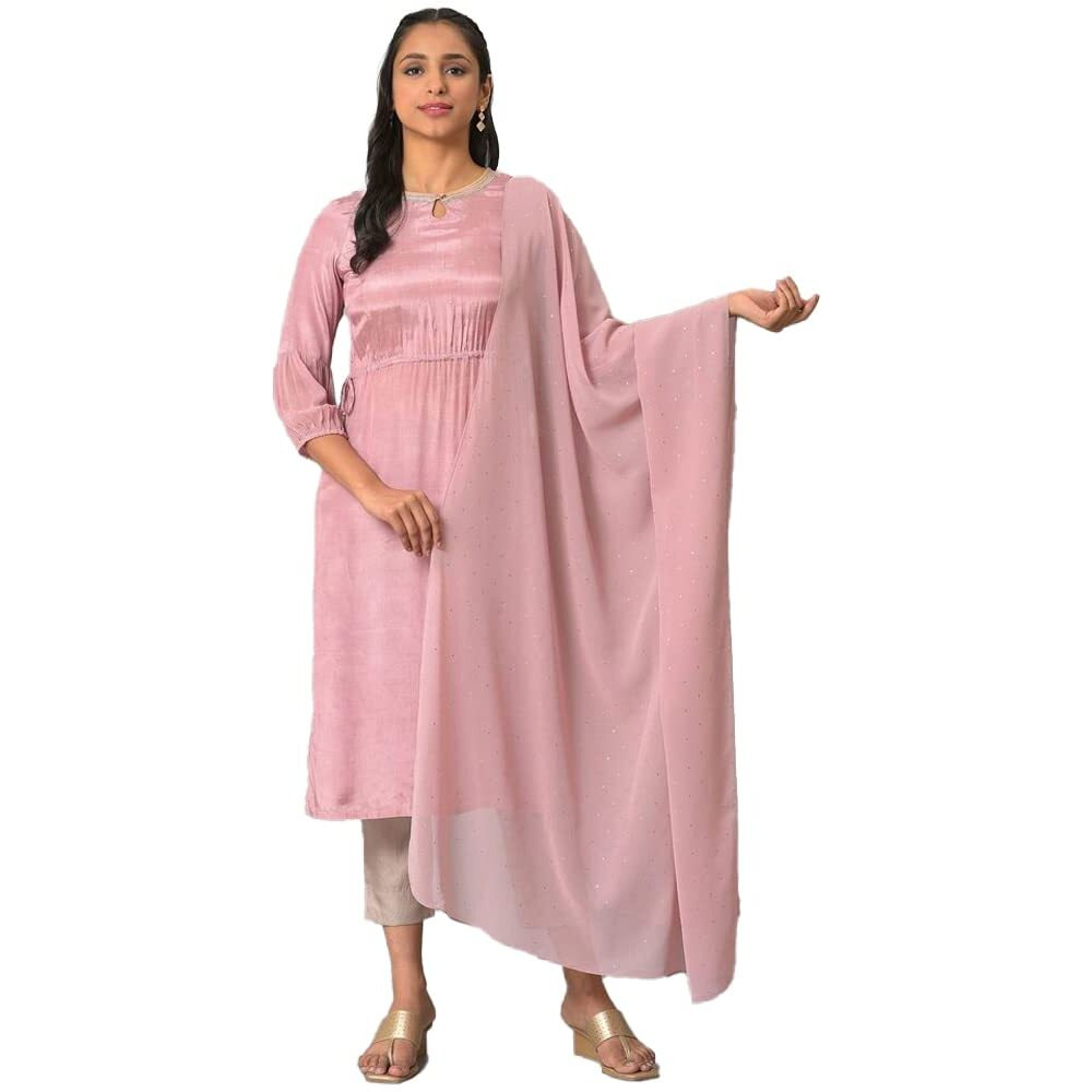 Aurelia Purple Printed Ethnic Dupatta