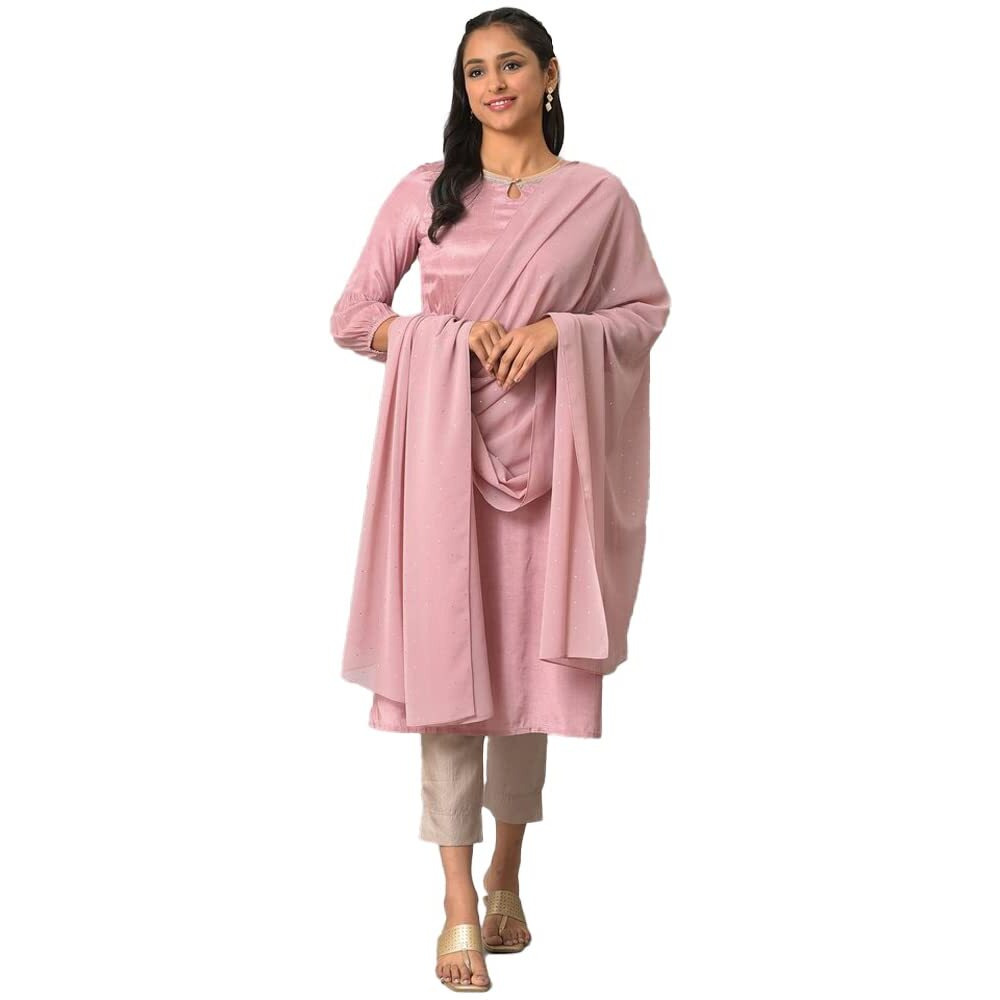 Aurelia Purple Printed Ethnic Dupatta