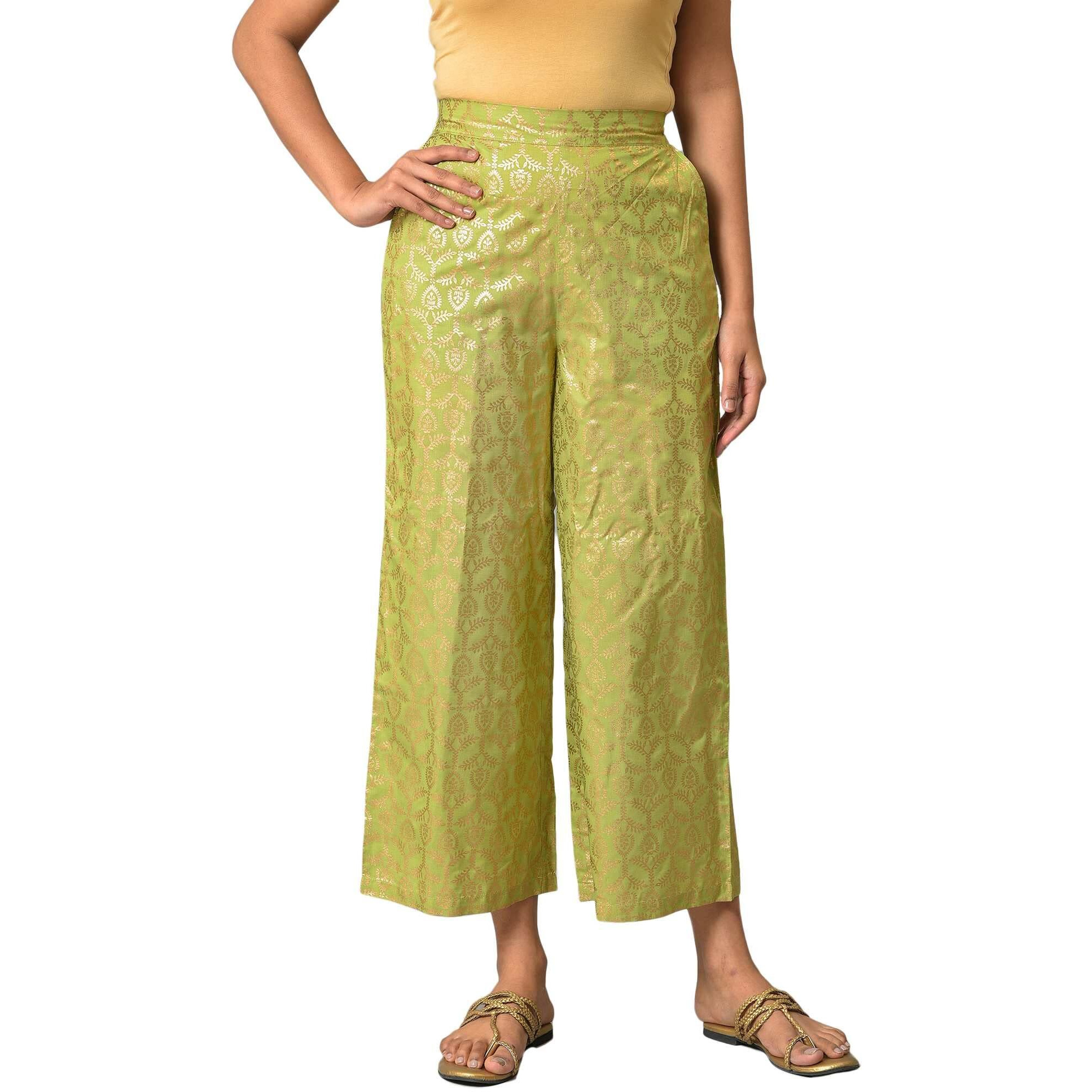 Aurelia Printed Strechable Palazzo Pants For Women | Ankle Length Palazzo Pants For Women