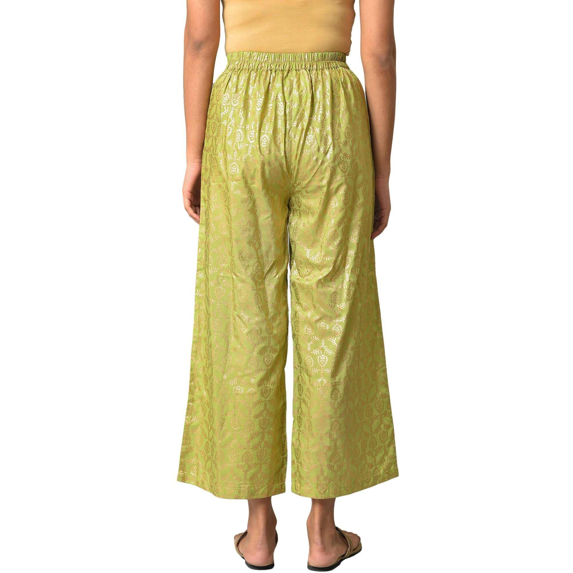 Aurelia Printed Strechable Palazzo Pants For Women | Ankle Length Palazzo Pants For Women