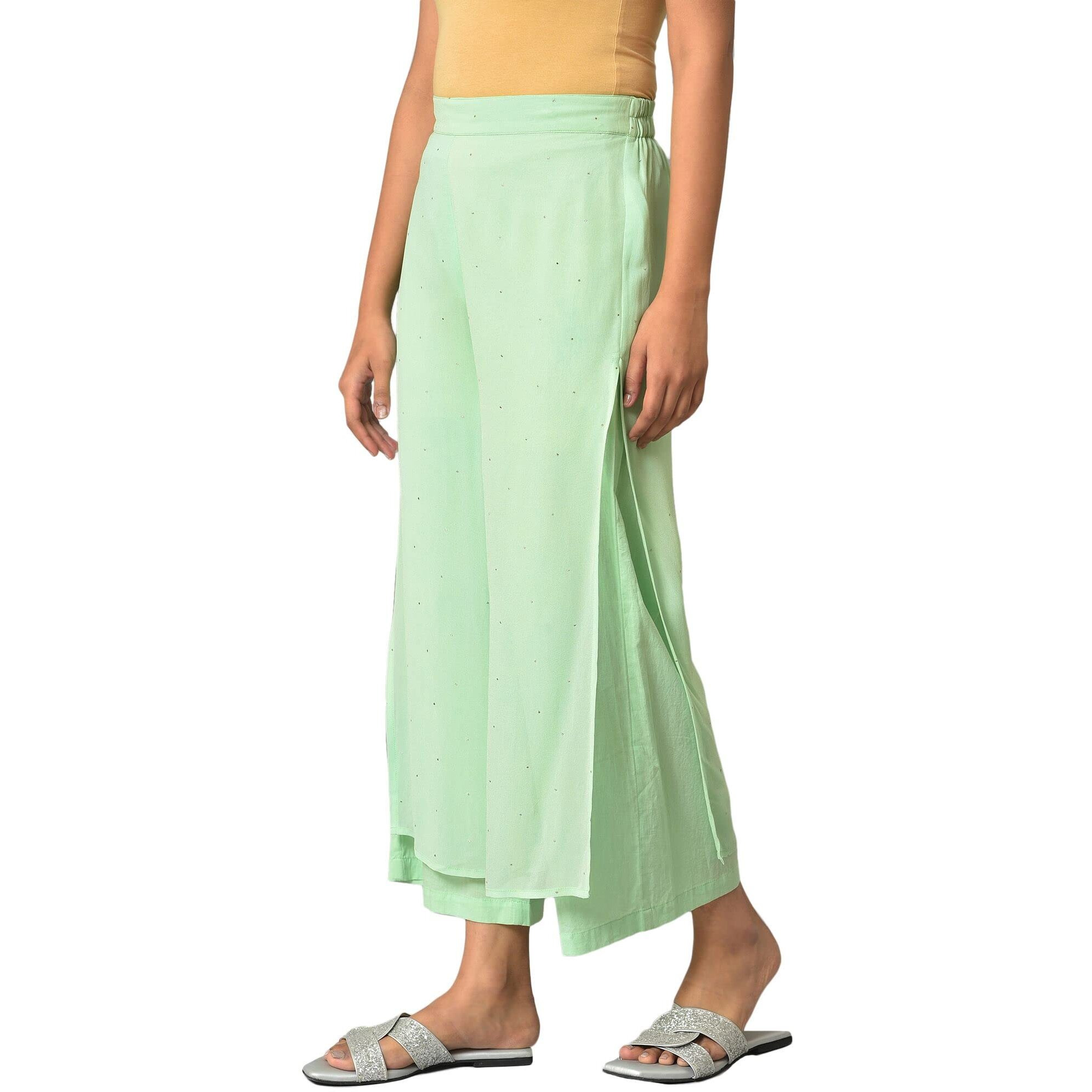 Aurelia Printed Strechable Palazzo Pants For Women | Ankle Length Palazzo Pants For Women