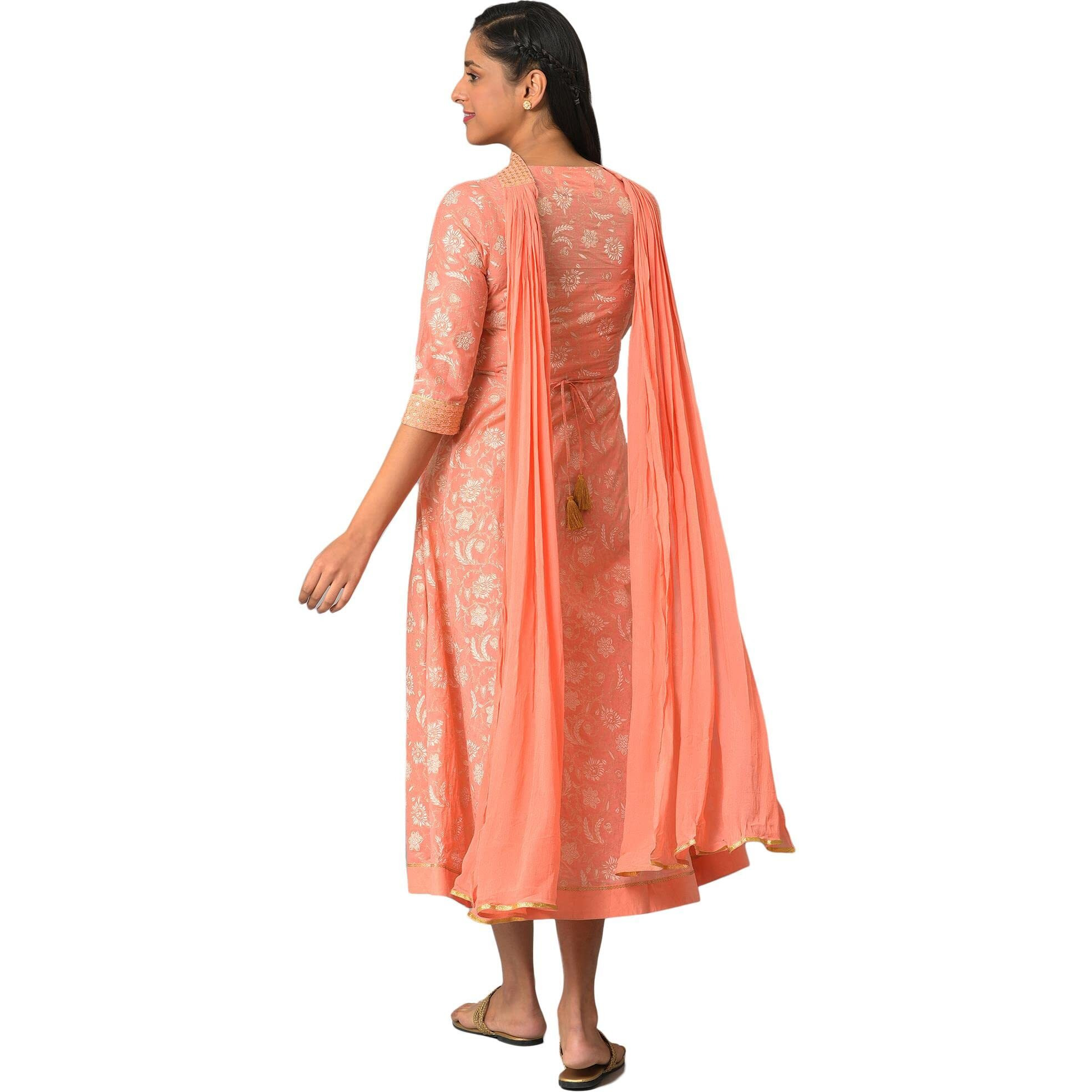 Aurelia Women's Cotton Clothing Set (23Feas13927-506415_Orange