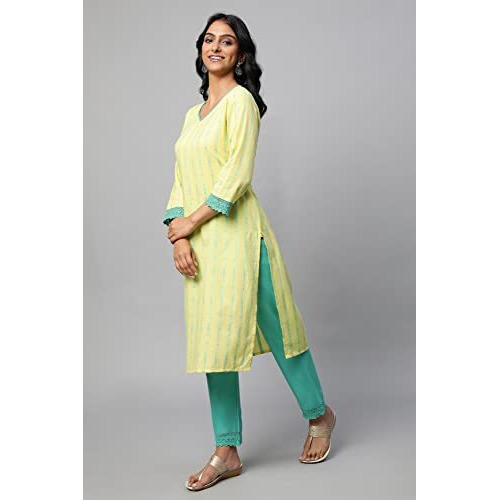 Yellow Printed Summer Kurta Set