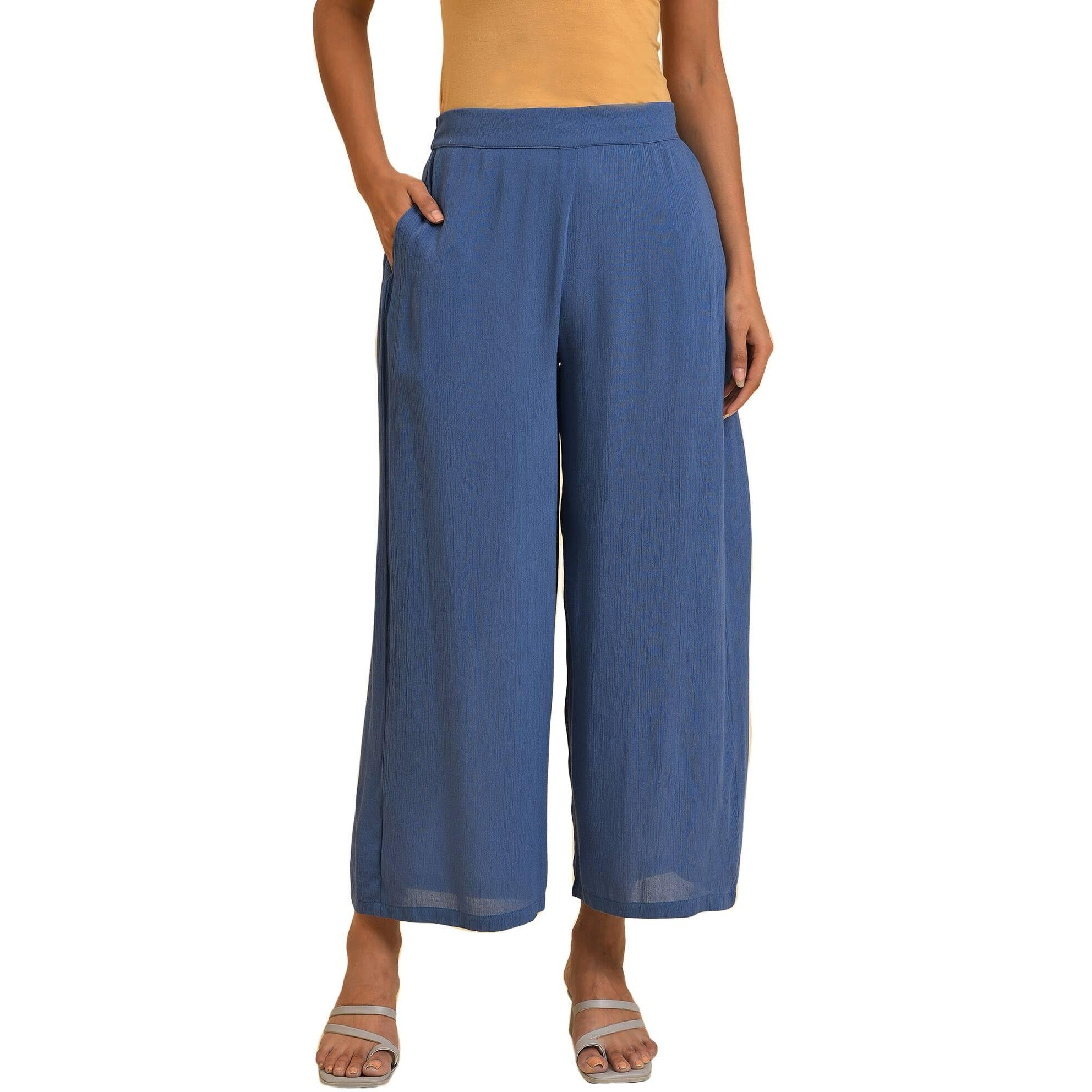 W Strechable Parallel Pants For Women | Trousers For Women | W For Woman