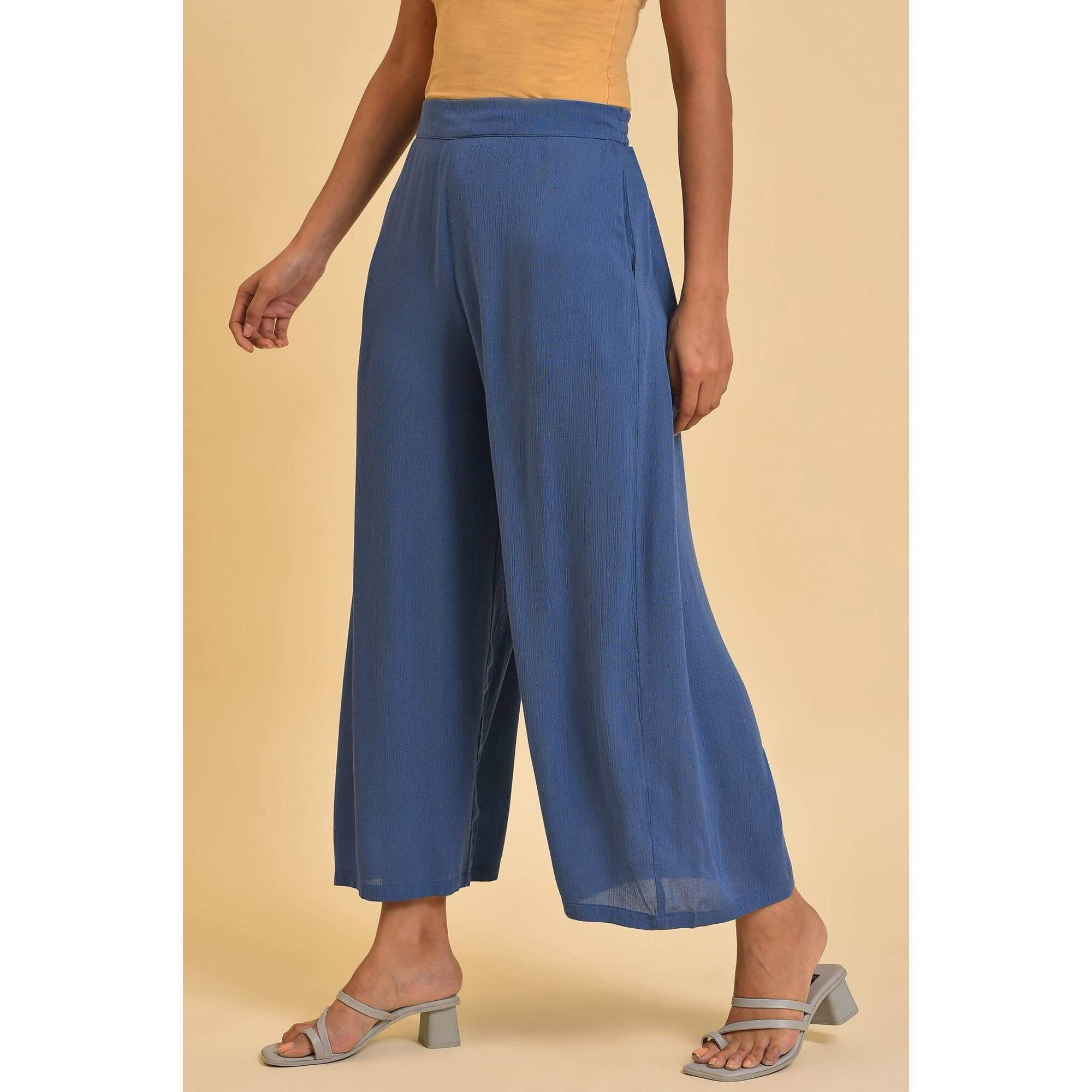 W Strechable Parallel Pants For Women | Trousers For Women | W For Woman