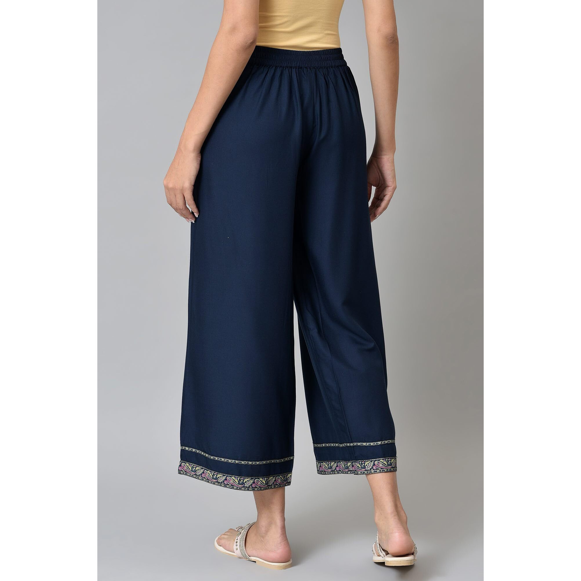 W Strechable Parallel Pants For Women | Trousers For Women | W For Woman
