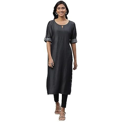Aurelia Women Kurta 23Aua14477-701339-Black-Xxl