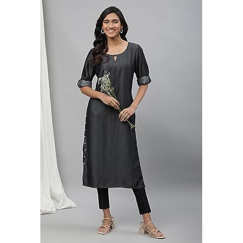 Aurelia Women Kurta 23Aua14477-701339-Black-Xxl