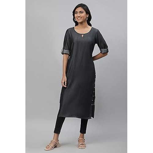 Aurelia Women Kurta 23Aua14477-701339-Black-Xxl