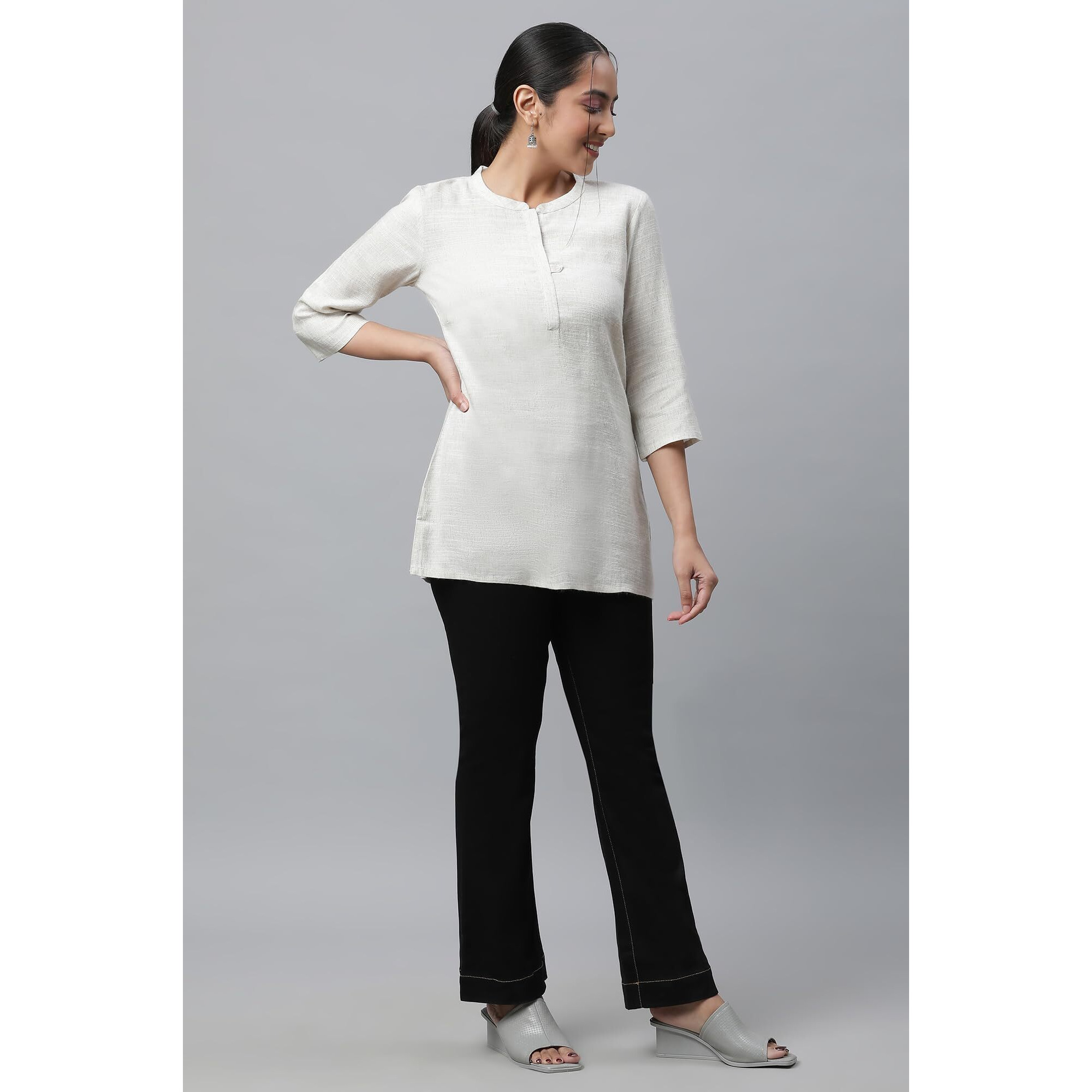 Aurelia Women Kurti 23Aua30404-704174-Beige-Xl