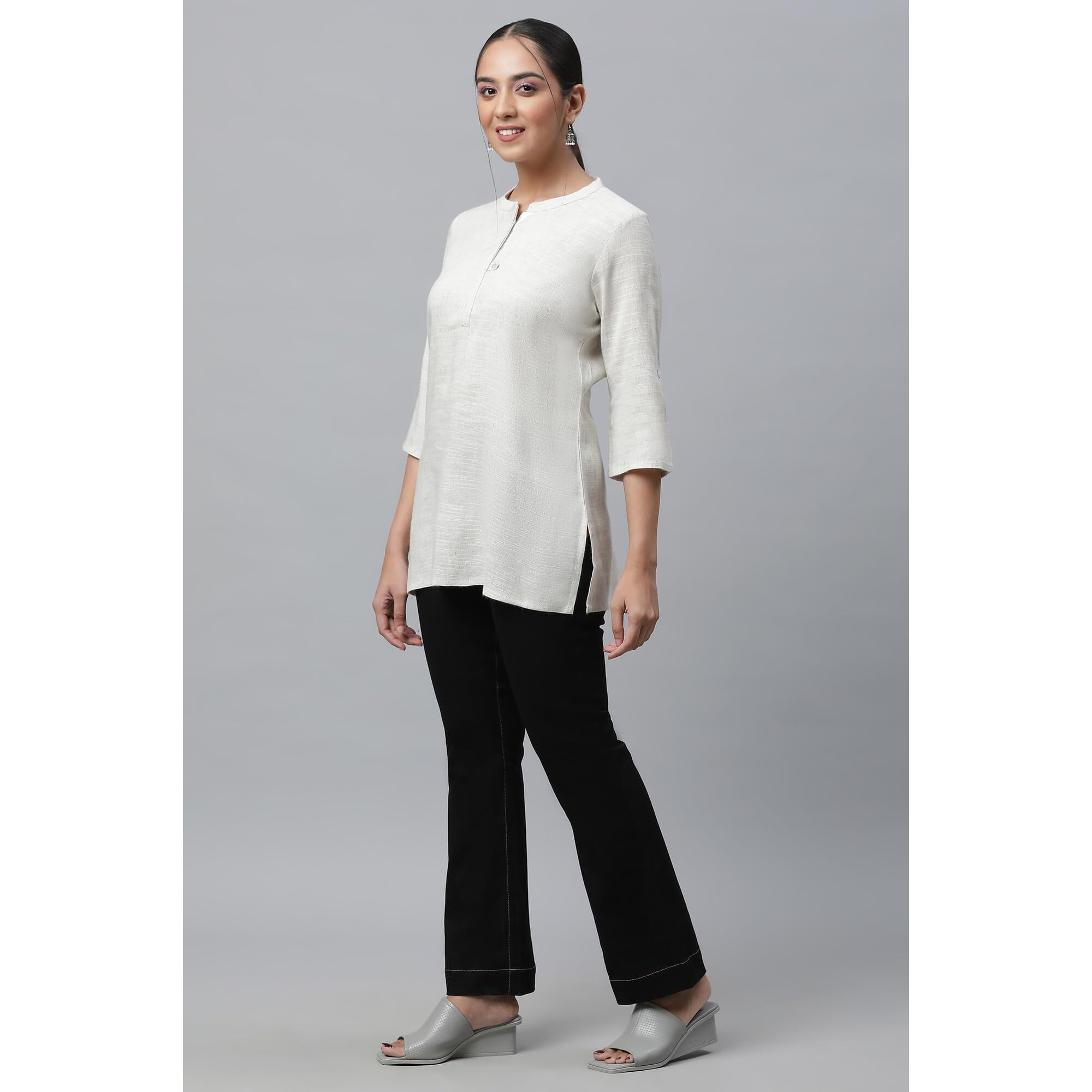 Aurelia Women Kurti 23Aua30404-704174-Beige-Xl