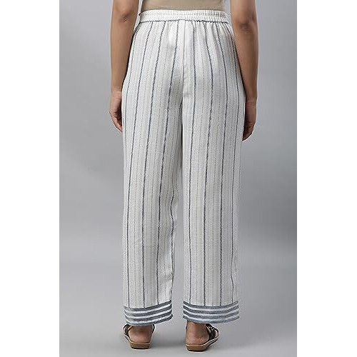 Aurelia Printed Strechable Palazzo Pants For Women | Ankle Length Palazzo Pants For Women