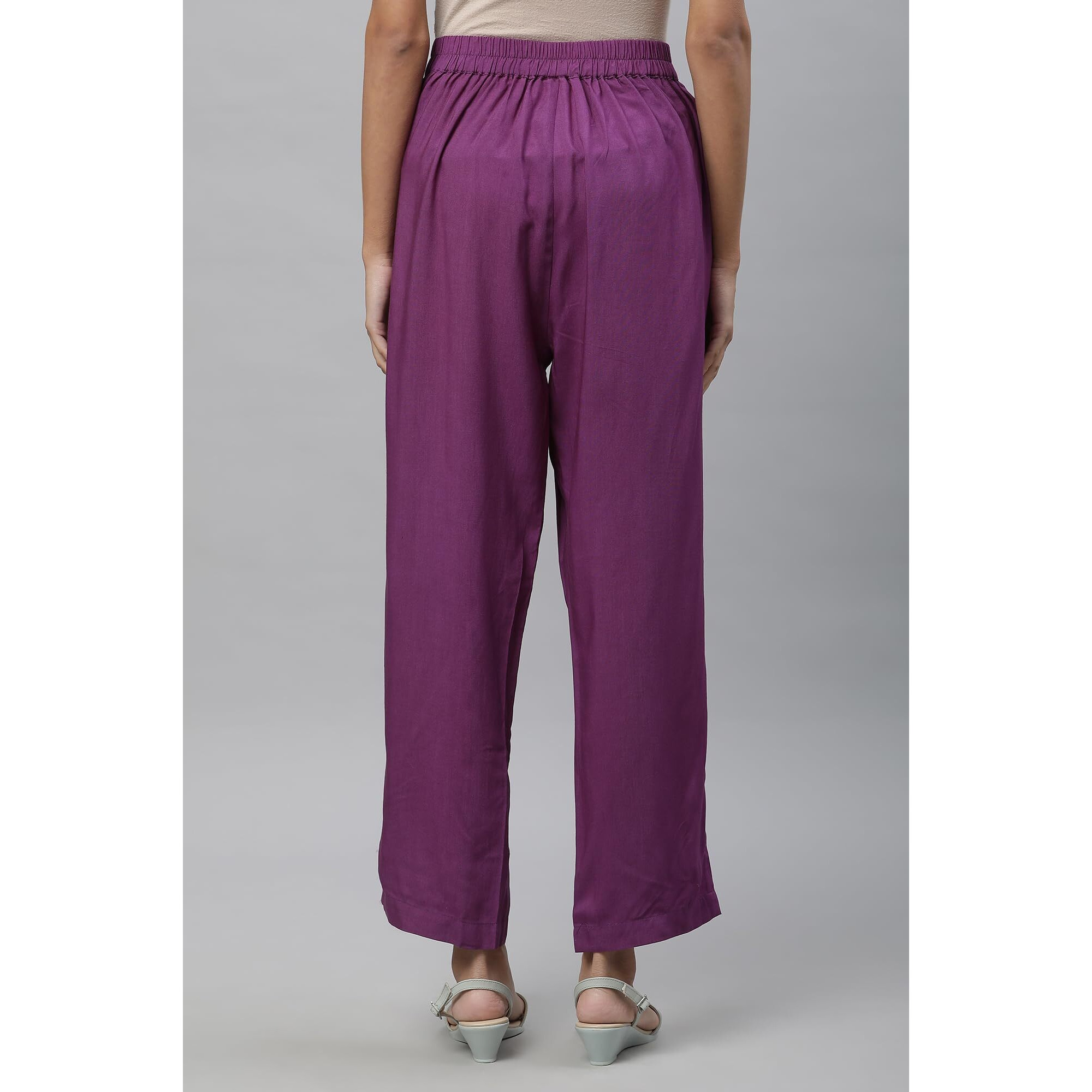 Aurelia Strechable Palazzo Pants For Women | Ankle Length Palazzo Pants For Women
