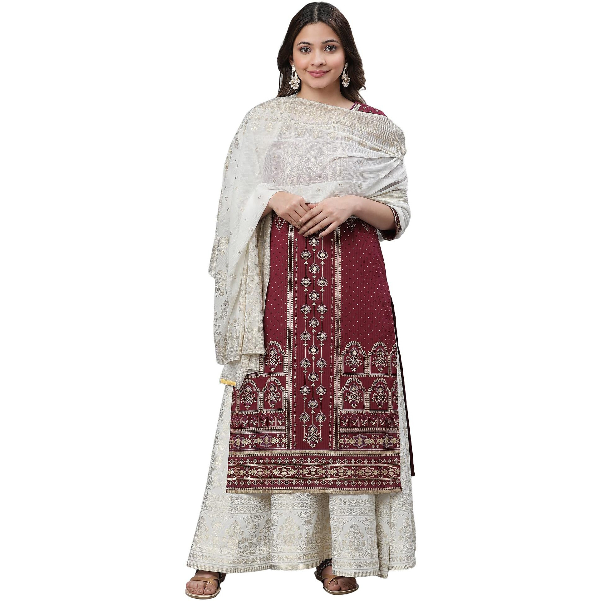 Aurelia Women Dupatta 23Aua80002-506916-White-Fs