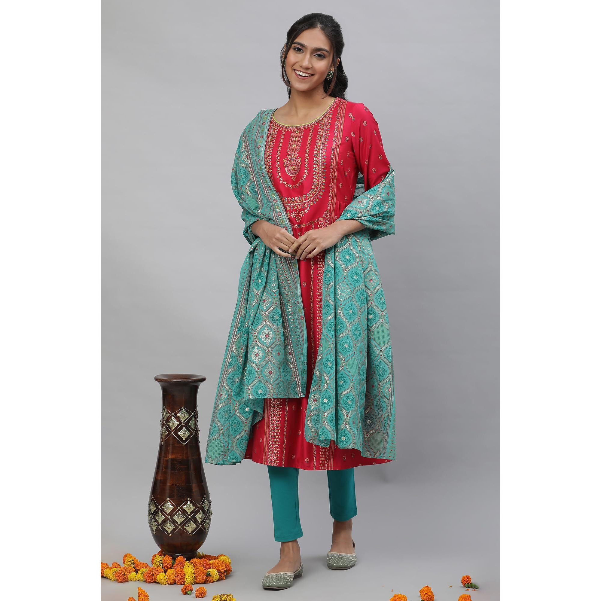 Aurelia Women Dupatta 23Aua80002-507515-Green-Fs