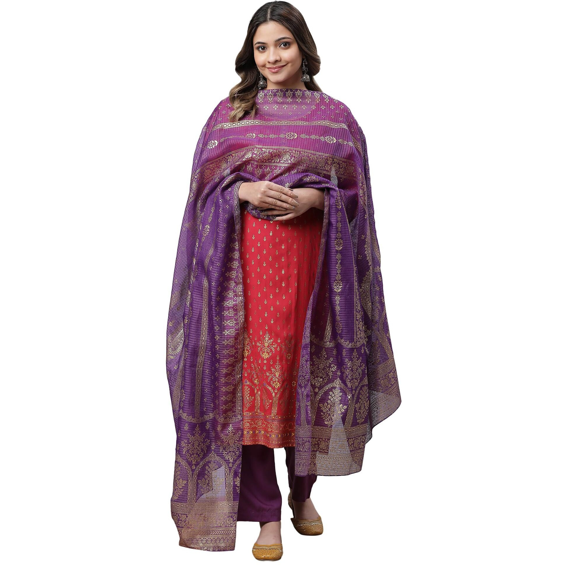 Aurelia Women Cotton Dupatta 23Aua80002-507510-Green-Fs