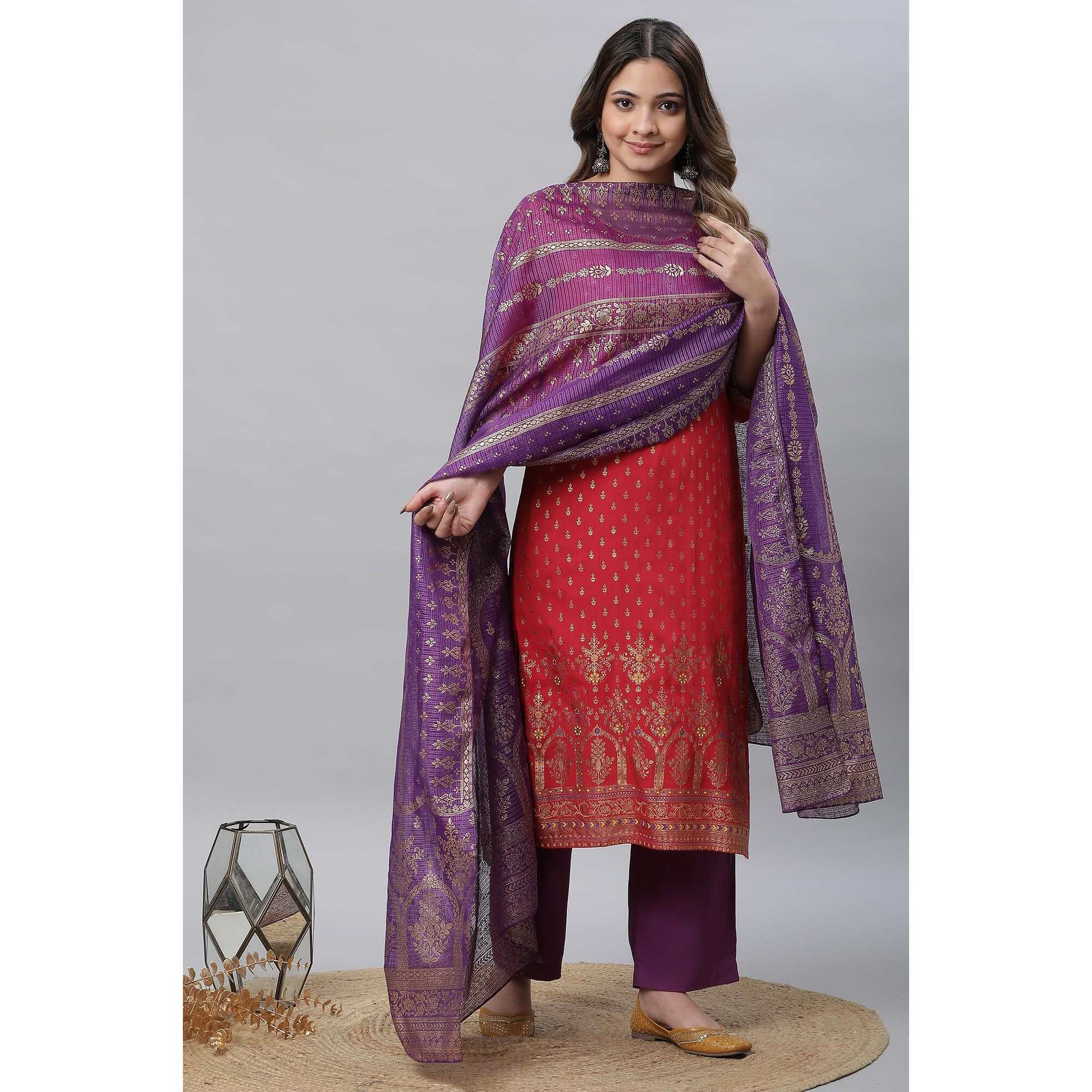 Aurelia Women Cotton Dupatta 23Aua80002-507510-Green-Fs