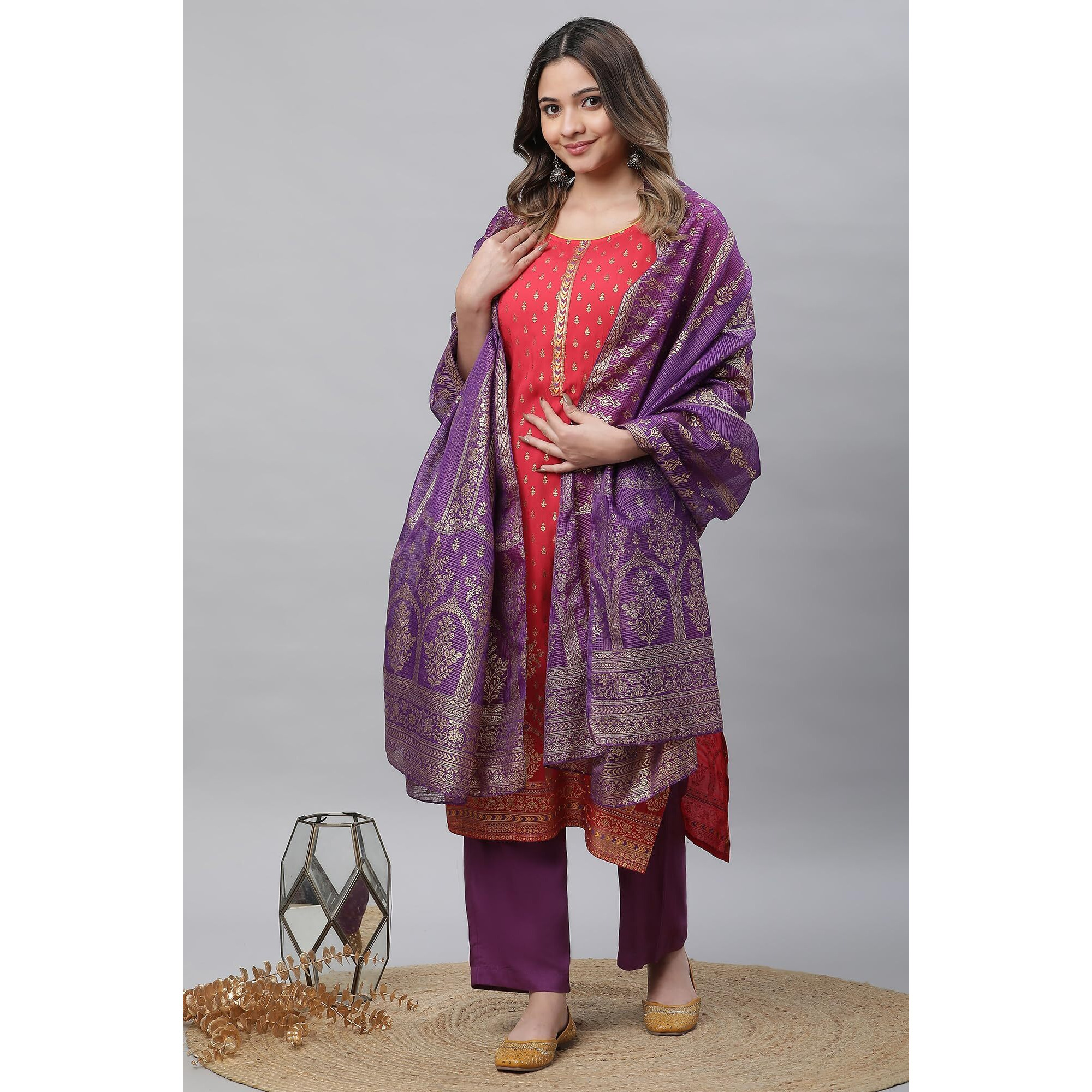 Aurelia Women Cotton Dupatta 23Aua80002-507510-Green-Fs