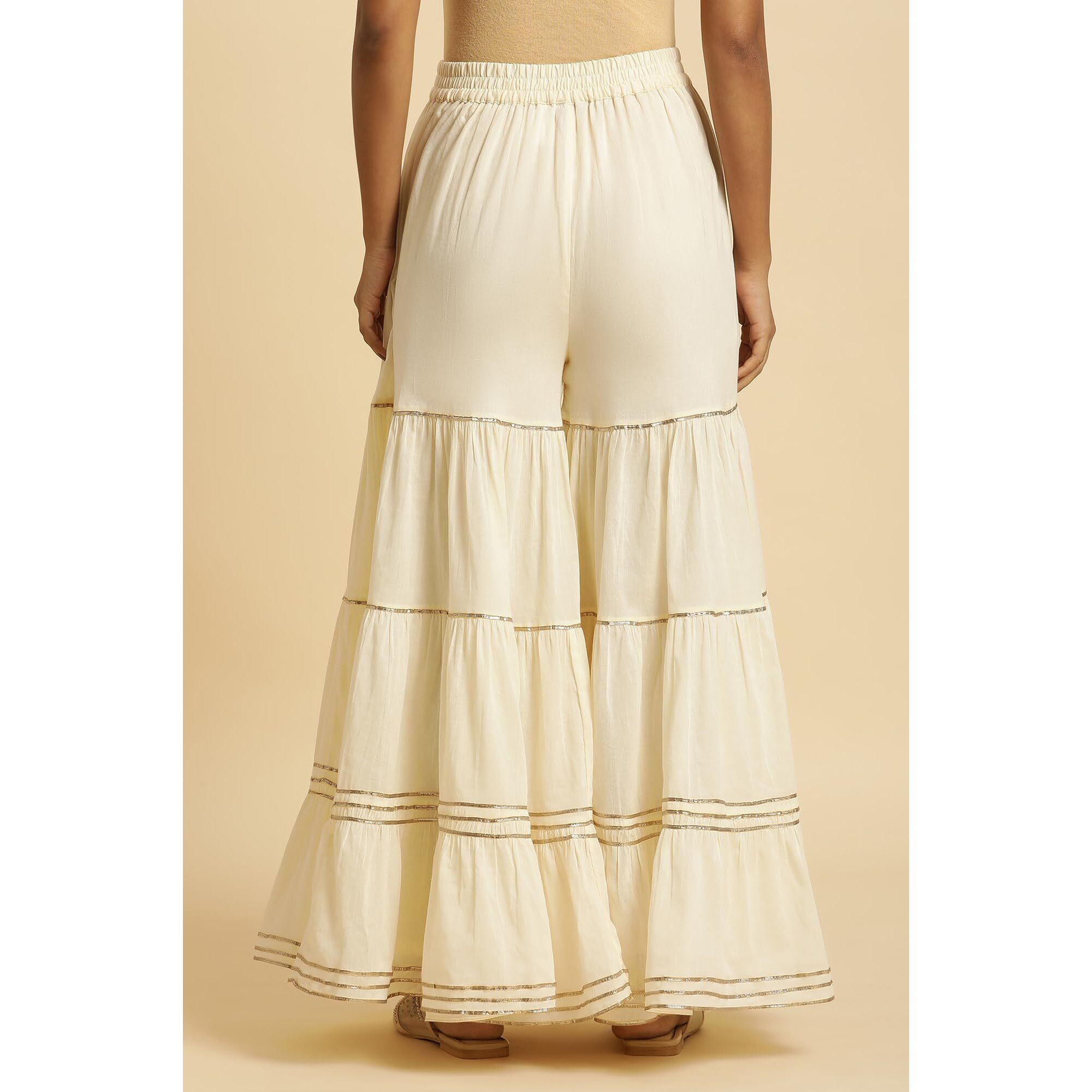 W Pure Cotton Sharara For Women | Pure Cotton Sharara For Women | W For Woman