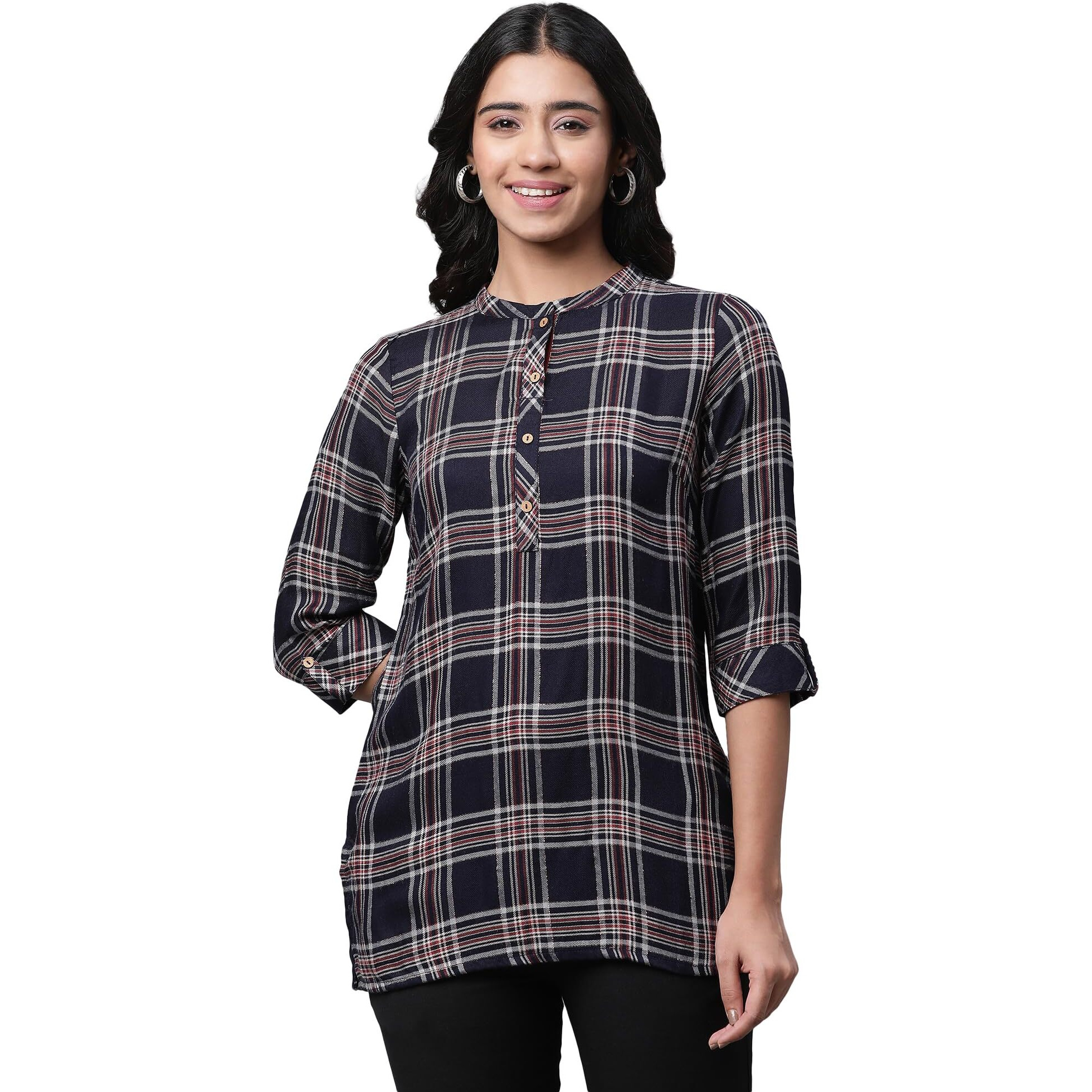 Aurelia Women's Regular Shirt (23Jua30320-704333_Denim Blue