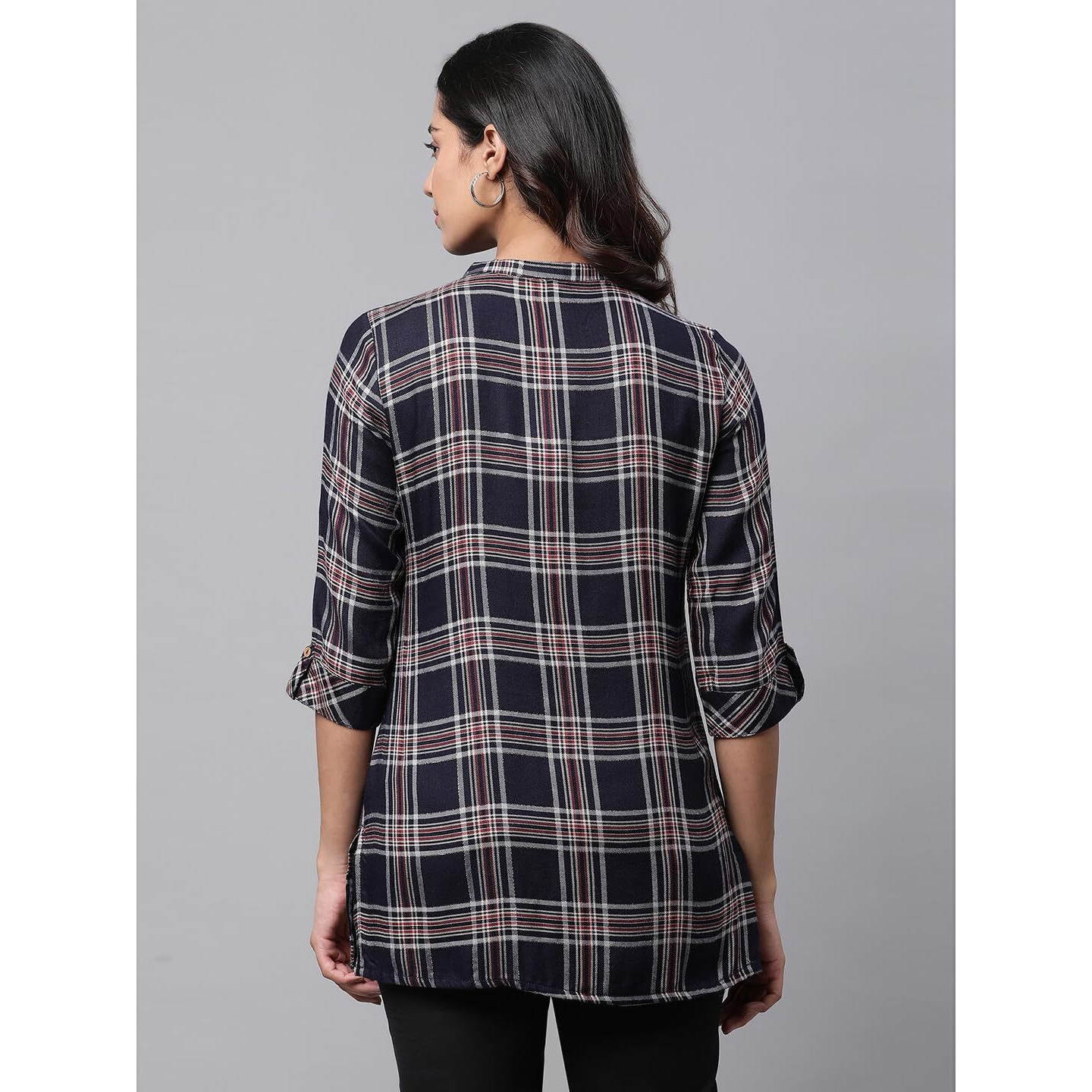 Aurelia Women's Regular Shirt (23Jua30320-704333_Denim Blue