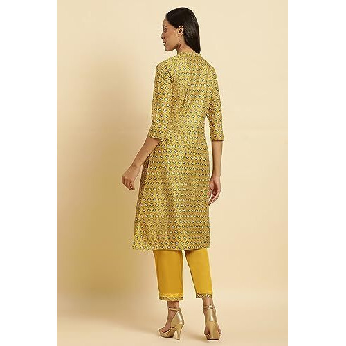 W For Woman Kurta & Straight Pant_23Austws10095-119942_M