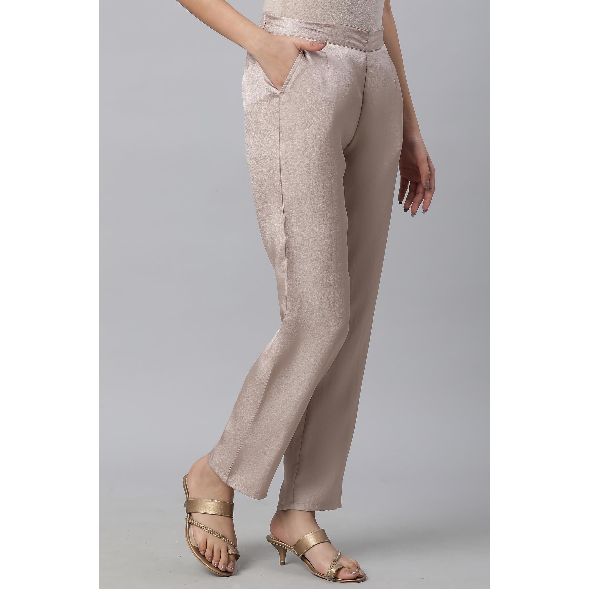 Aurelia Women's Regular Palazzos (24Fea60297-605647_Cuban Gold