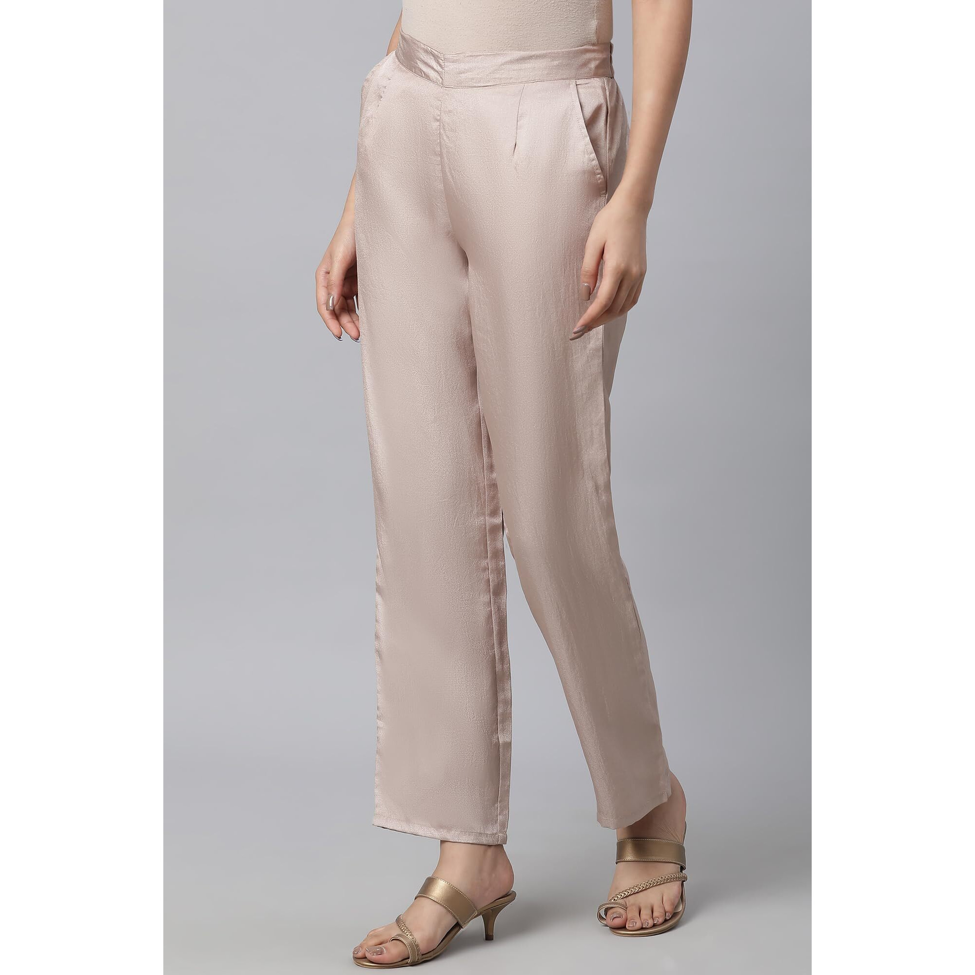 Aurelia Women's Regular Palazzos (24Fea60297-605647_Cuban Gold