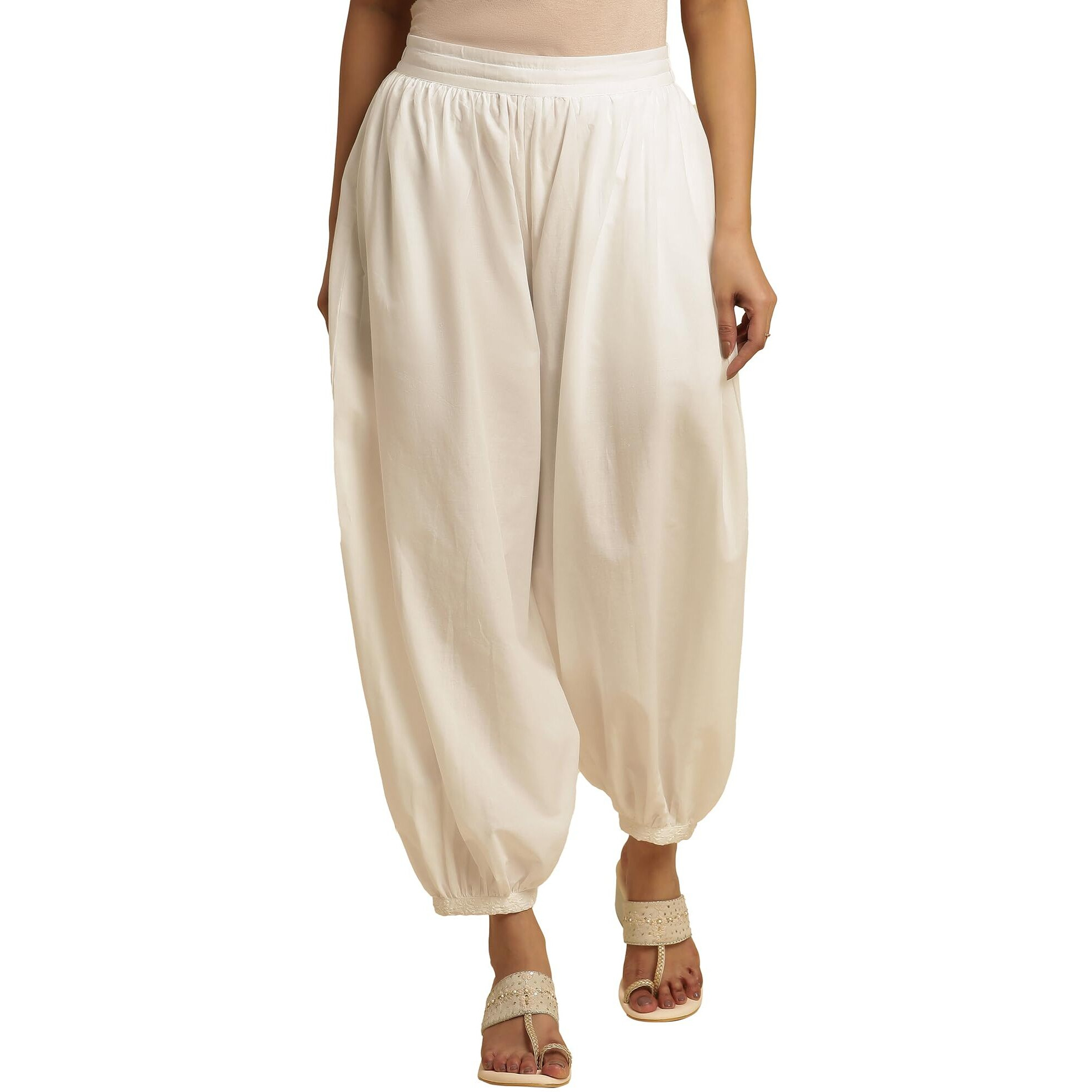 W Pure Cotton Strechable Salwar For Women | Pure Cotton Salwar For Women | Patiala Pants For Women | W For Woman