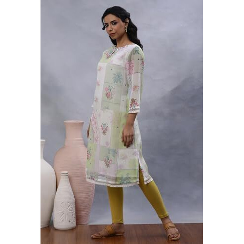 W For Woman W Women Multicolour Floral Print Kota A-Line Kurta_24Few11278-123469_L