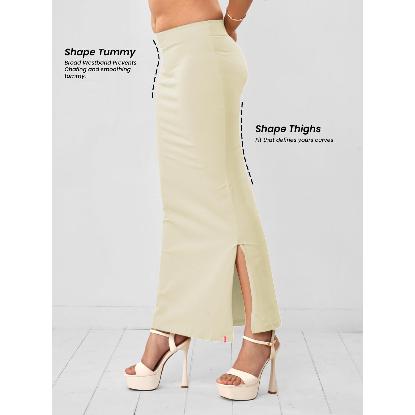 Lyra Lycra Saree Shapewear Petticoat For Women's Sarees