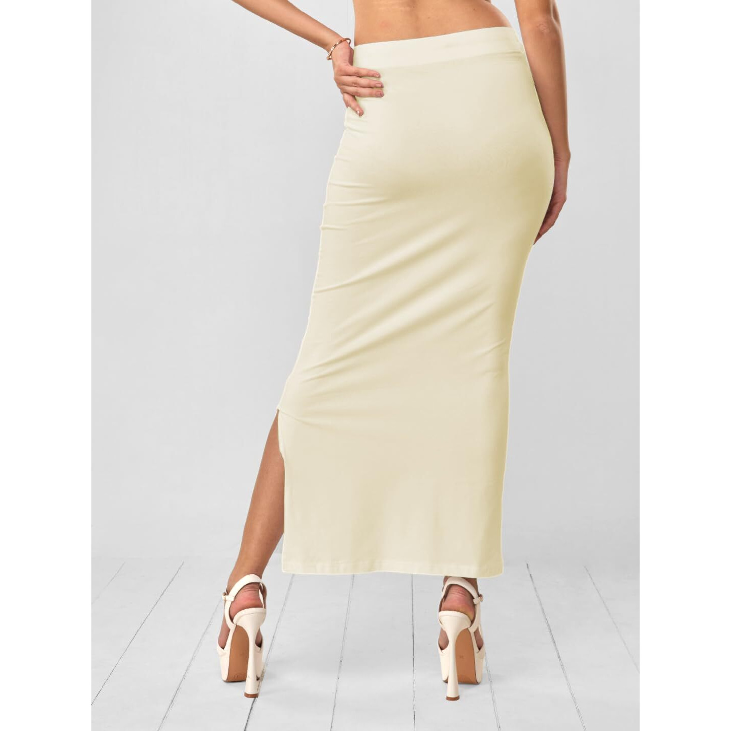 Lyra Women Saree Shaper (Petticoat) Cream