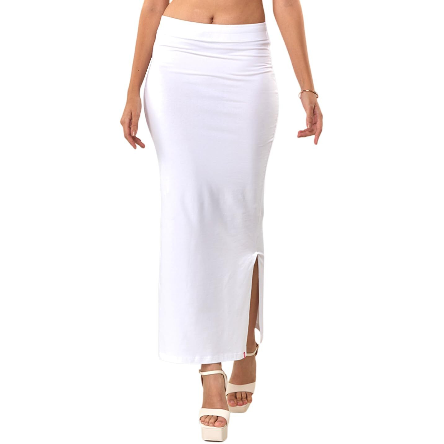 Lyra Women Saree Shaper (Petticoat) White
