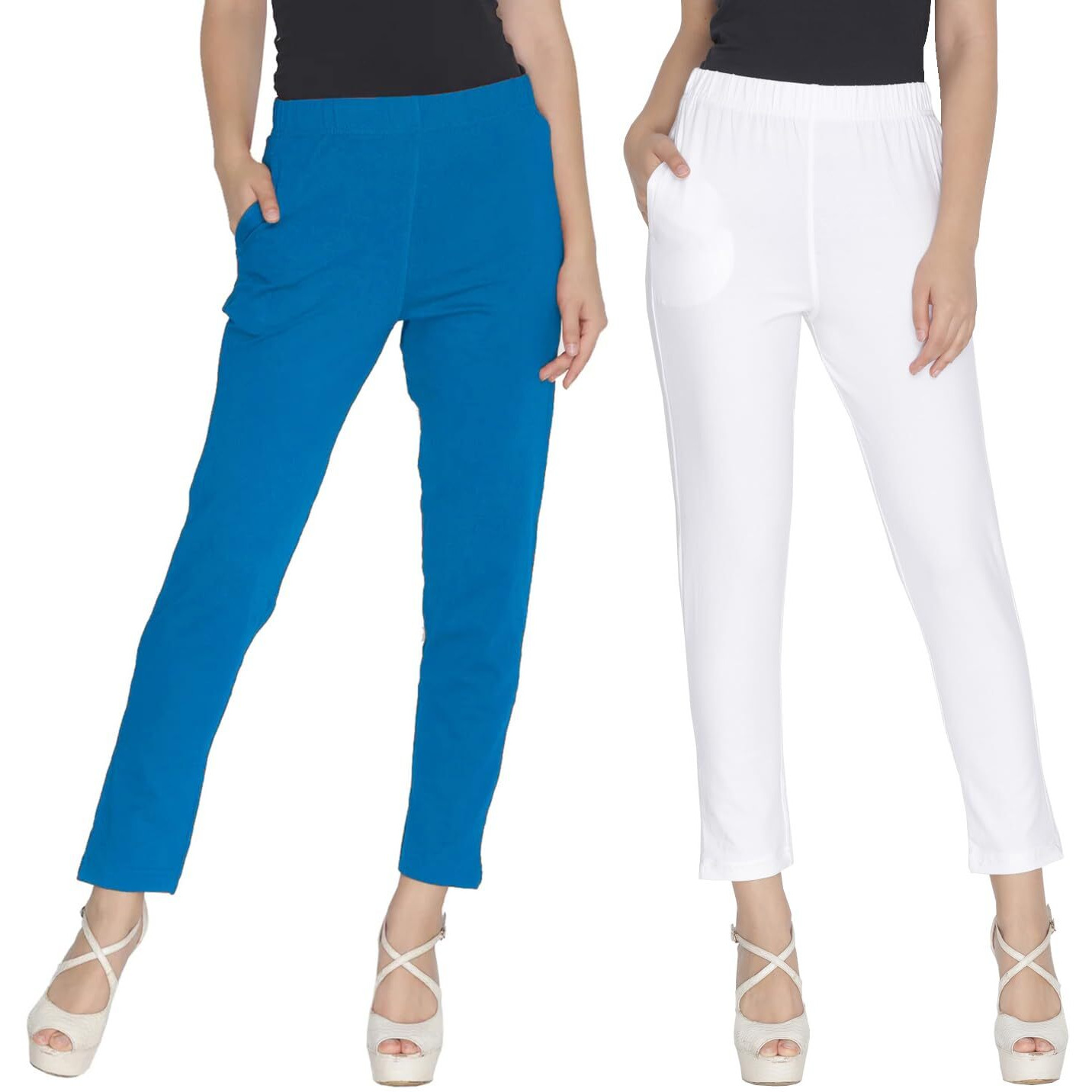 Lyra Soft Cotton Mid Rise Kurti Pant For Women Multicolour