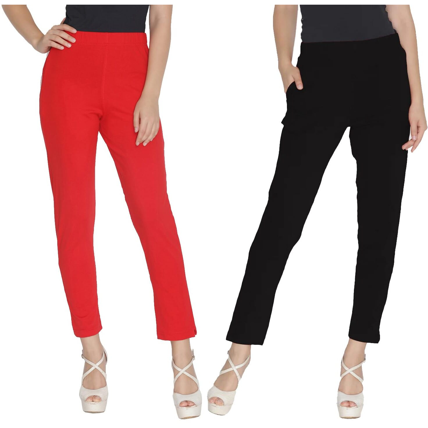 Lyra Soft Cotton Mid Rise Kurti Pant For Women Multicolour