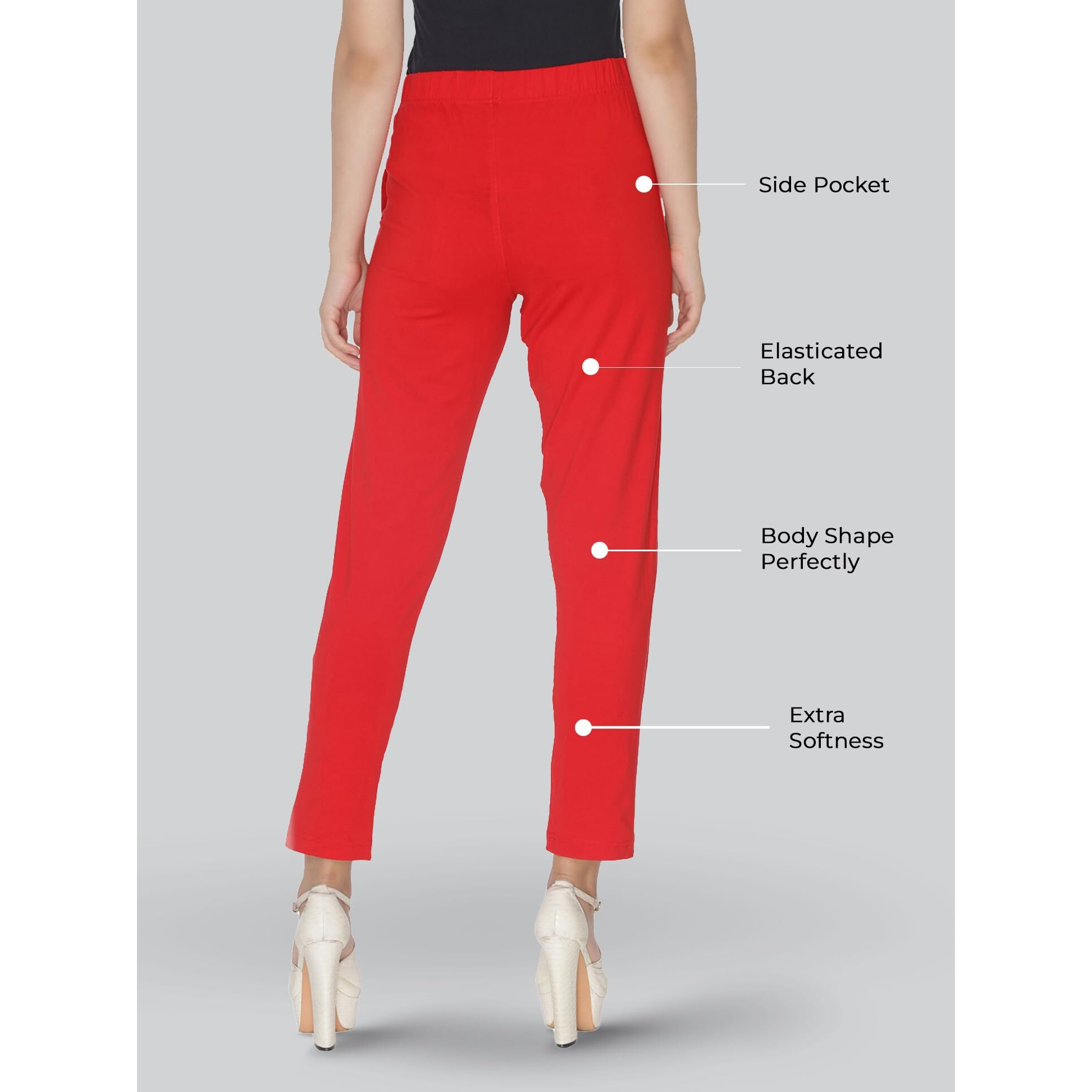 Lyra Soft Cotton Mid Rise Kurti Pant For Women Multicolour