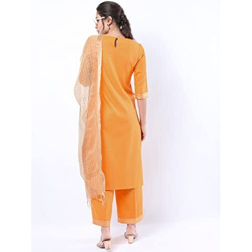 Ketch Women's Polyester Solid Regular Dress Shirt (Khk3000168_Yellow_L)