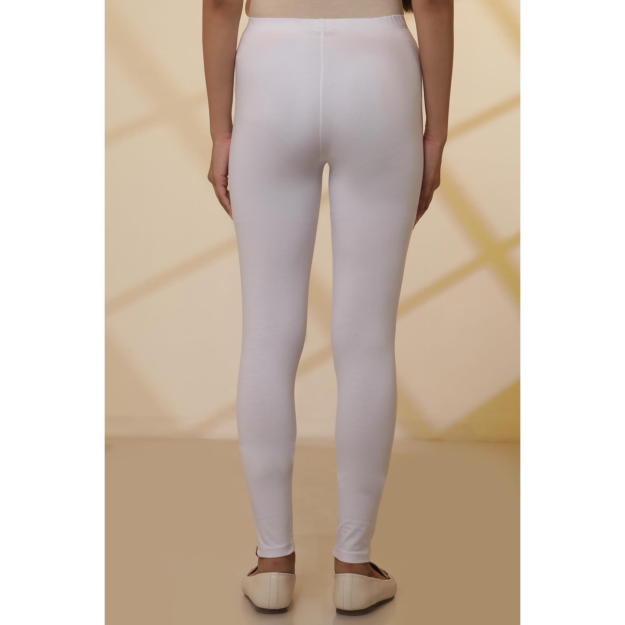 Aurelia White Skinny Tights (Size L)-Acr60261-603454